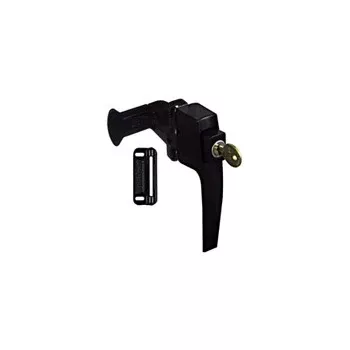 N178-418 Black Keyed Push Button Latch 1-3/4" Hole Spacing For Doors