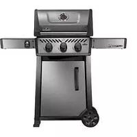 Napoleon Freestyle 365 Series F365DNGT Gas Grill, 33,000 Btu, Natural Gas, 3-Burner, Cabinet Storage, Graphite