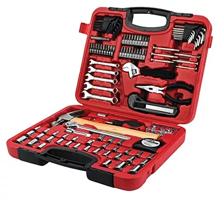 Performance Tool W1532 107pc Home & Auto Tool Set (W1532), Hand Tools Sets , Red