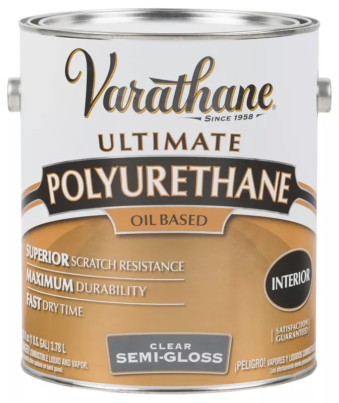 Premium Interior Oil-based Polyurethane Semi-gloss Finish 1 Gallon