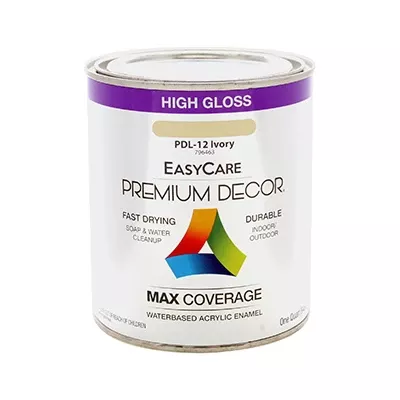 Premium Ivory Gloss Enamel Paint - One Quart