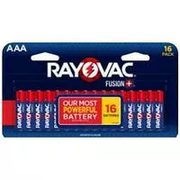 Rayovac FUSION 824-16LTFUSK Battery, AAA Battery, Alkaline