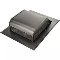 Roof Louver Black Galvanized - Case of 6