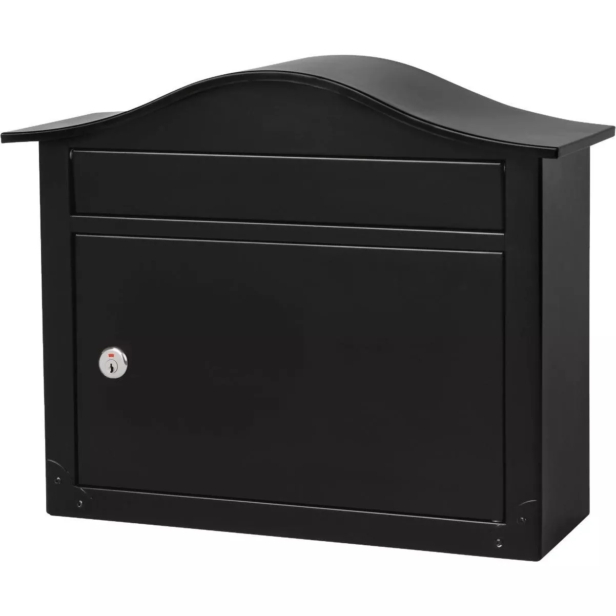 Saratoga Medium Steel Black Locking Wall Mount Mailbox