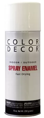 Satin White Spray Paint, 10-oz. Fast Drying Enamel For Interior/exterior Use
