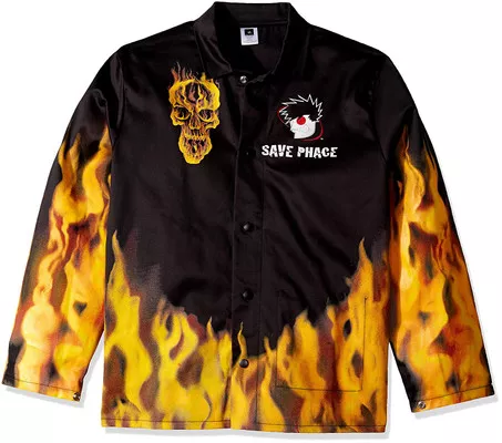Save Phace Welding Jacket With Flames Design - XXL (3012404)