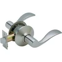 Schlage Accent Series F10 ACC 619 Passage Lever, Mechanical Lock, Satin Nickel, Metal, Residential, 2 Grade