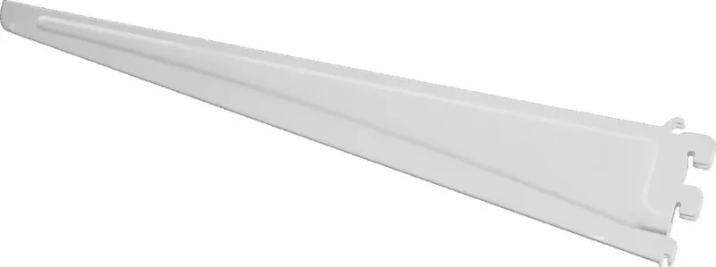 Shelftrack 20 In. Heavy-duty White Shelf Bracket For Ventilated Shelving