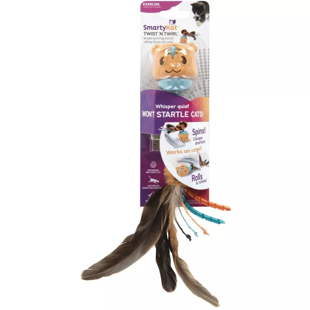 Twist 'n Twirl Electronic Motion Cat Toy