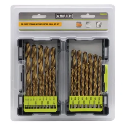 Ultimate 29-piece Titanium Nitride Drill Bit Collection