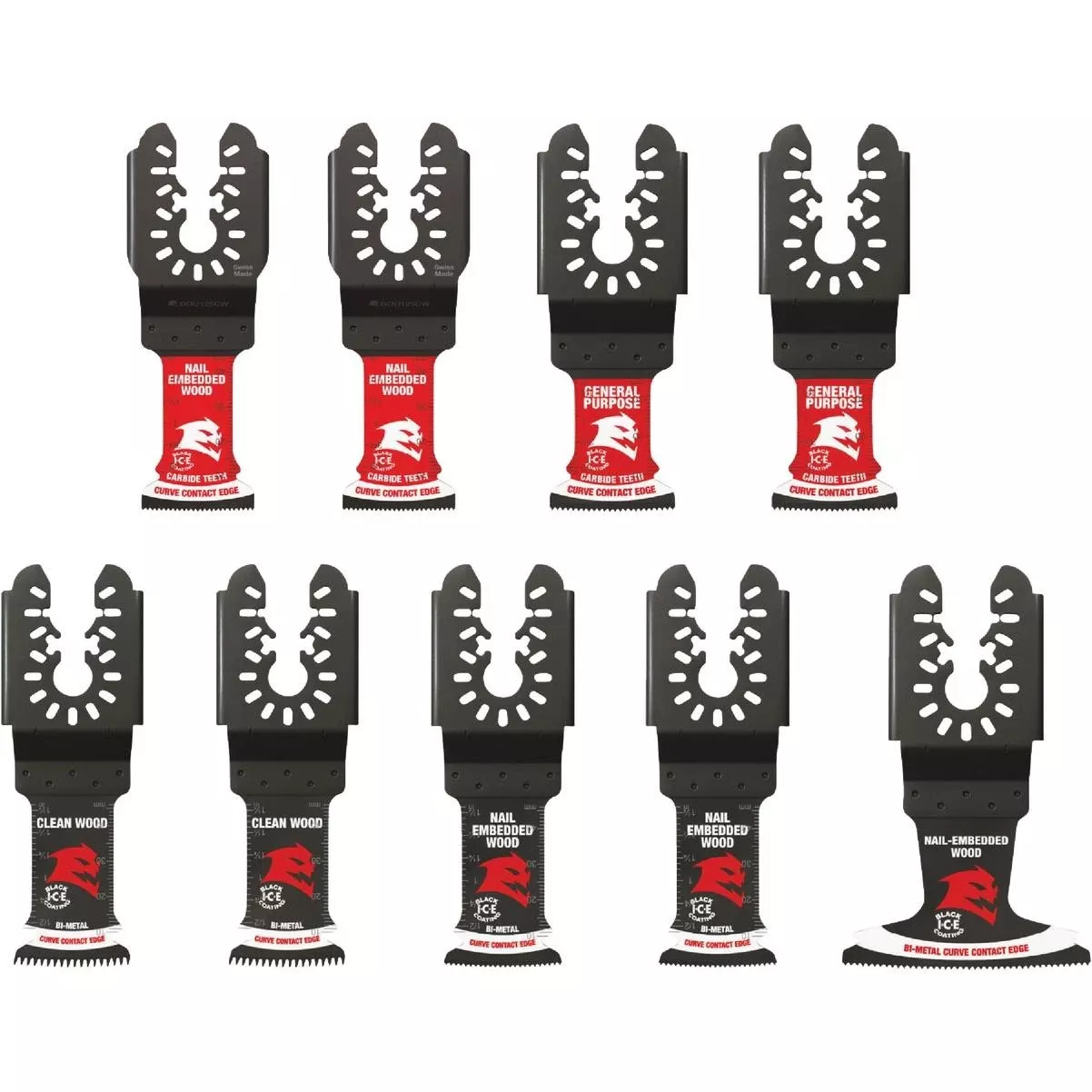 Universal Fit General Purpose Oscillating Blade Set (9-piece)