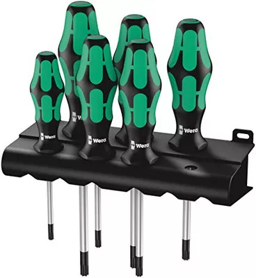 Wera 367/6 Torx Screwdriver Set & Rack (05028062001)