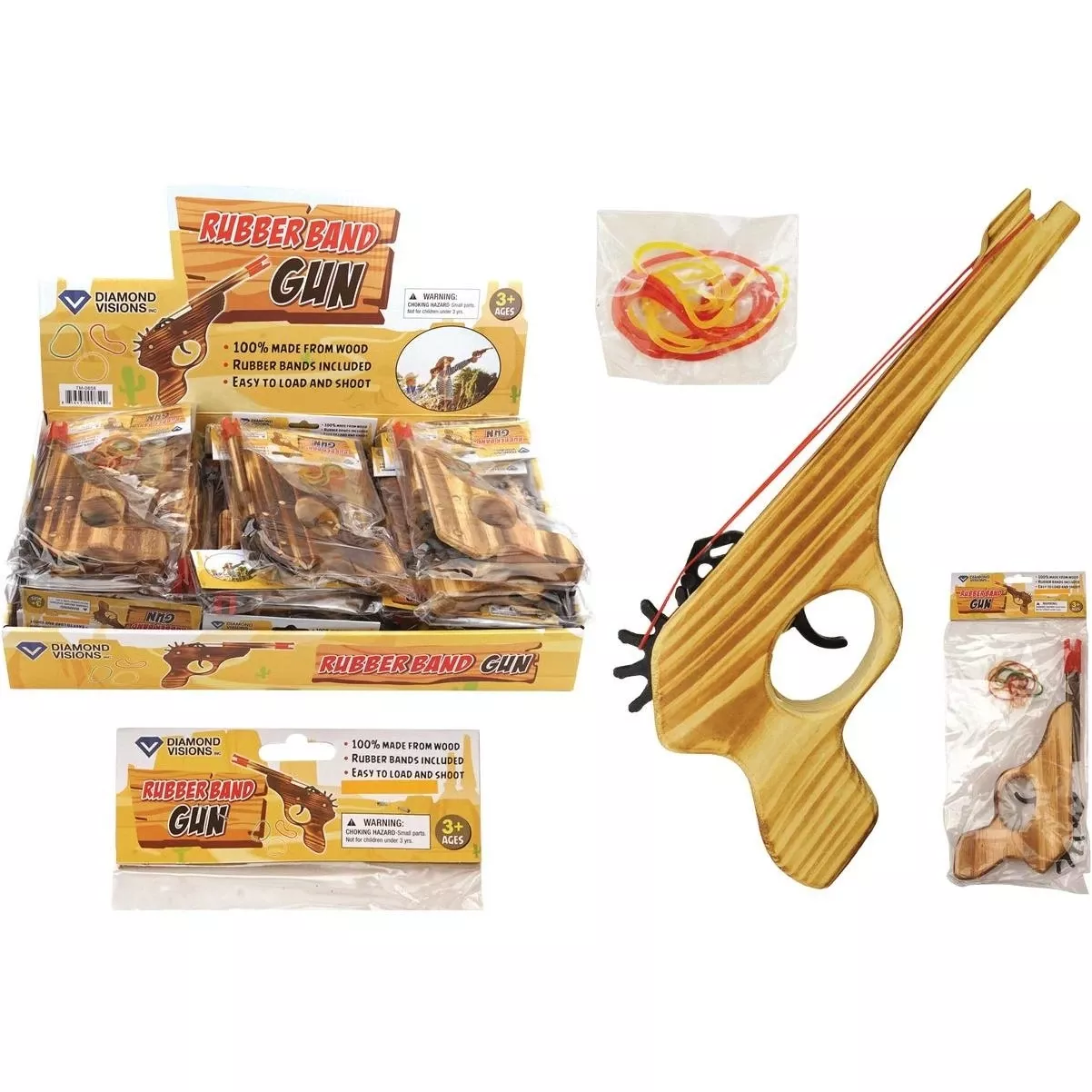 Wooden Rubber Band Gun
