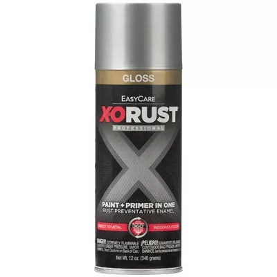 X-o Rust Anti-rust Enamel Spray Paint & Primer, Aluminum, 10 Oz.