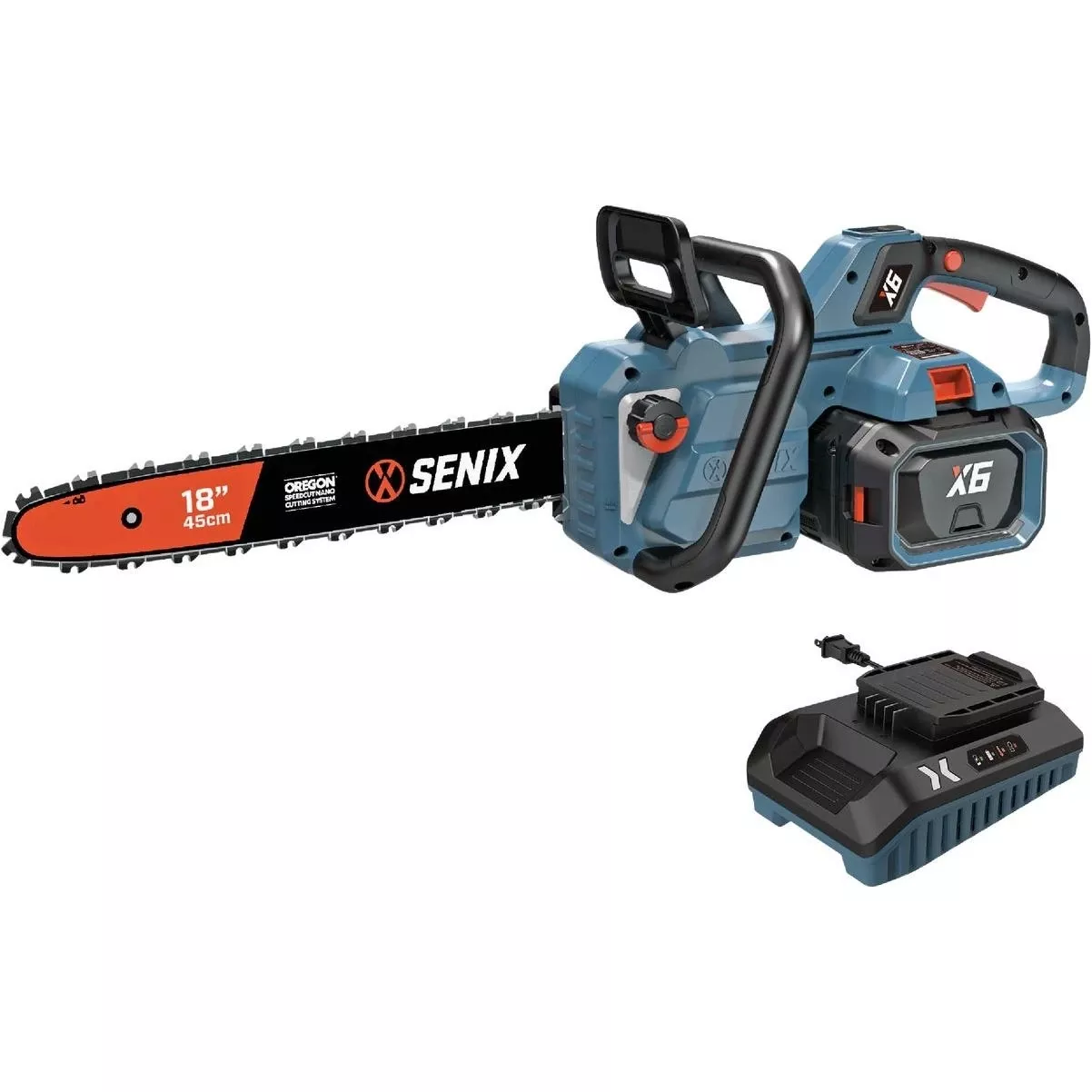 X6 60v Max 16 In. Brushless Cordless Chainsaw Kit With 4.0 Ah Battery & Charger