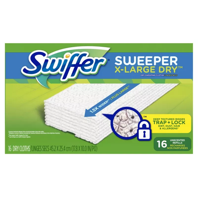 Xl Dry Cloth Refills, 16-ct.
