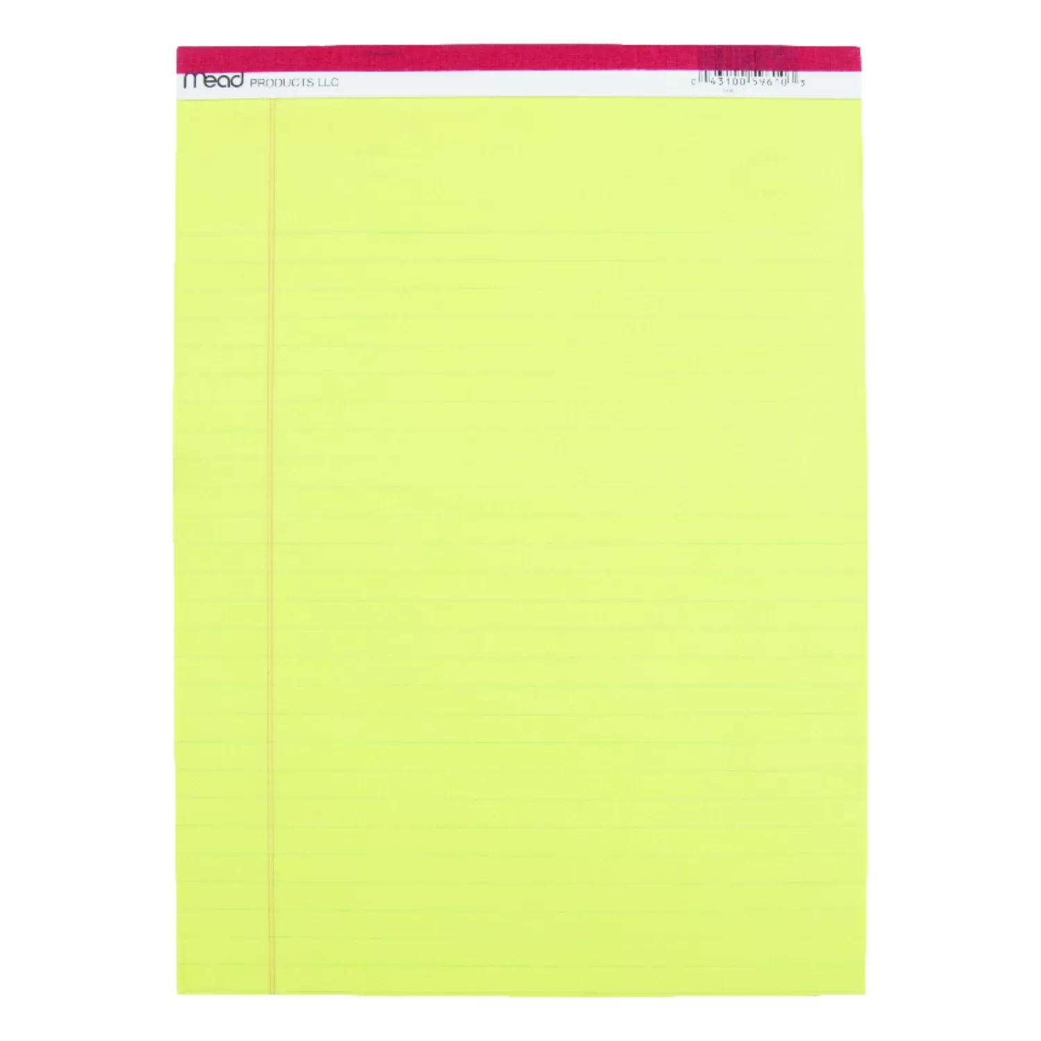 Yellow Legal Pad, 8.5 X 11 In., 50 Sheets