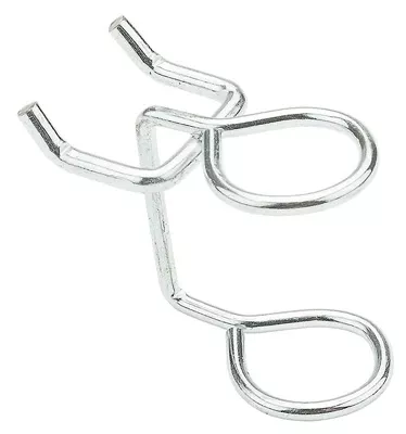 Zinc Plated Pegboard Tool Holders | 2-pack
